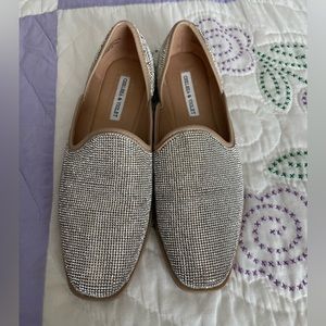 Chelsea & Violet - Silver Sparkly Loafers - 7.5